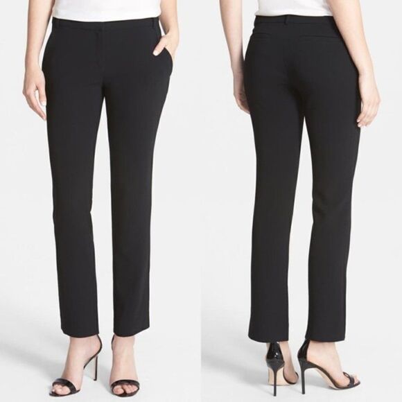 Diane Von Furstenberg Black Carissa Cropped Pant 6 - Picture 1 of 6